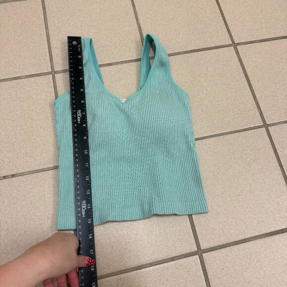 Altar'd State Revival Ribbed Tank Top Teal Womens O/S - Picture 4 of 5